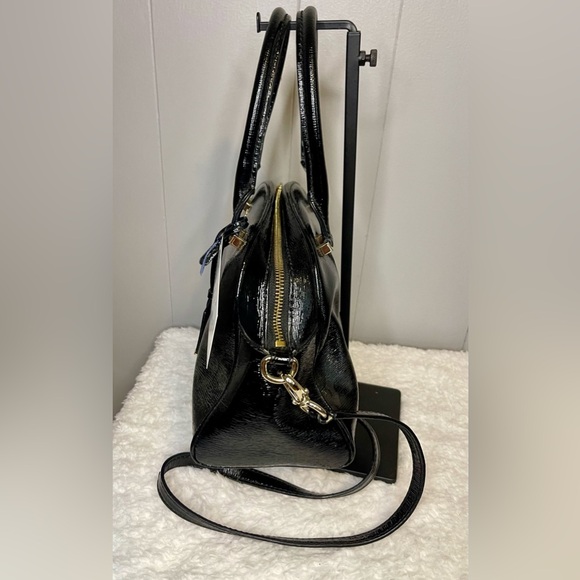 Kate Spade Black Gloss Satchel Bag - Picture 2 of 6